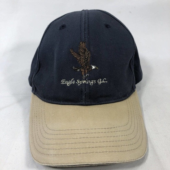 EAGLE SPRINGS GC HAT CAP ADJUSTABLE ONE SIZE FITS MOST STRAP BACK OSF DISCOLORED - Picture 1 of 16